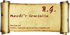 Munzár Graciella névjegykártya
